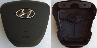 Крышка SRS airbag, накладка подушки безопасности в руль Hyundai Solaris 2010-2017