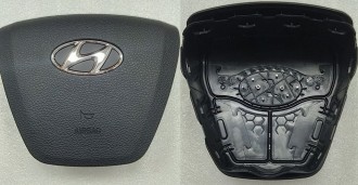 Крышка SRS airbag, накладка подушки безопасности в руль Hyundai Sonata 2015-