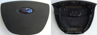 Крышка SRS airbag, накладка подушки безопасности в руль Ford Focus 2  4-х спицевый руль