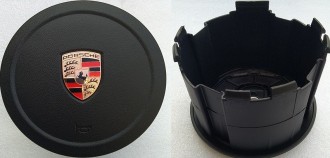 Крышка SRS airbag, накладка подушки безопасности в руль Porsche Panamera, Cayenne 2010-2014