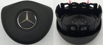 Крышка SRS airbag, накладка подушки безопасности в руль Mercedes Benz CLA, CLS 2015-