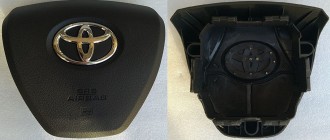 Крышка SRS airbag, накладка подушки безопасности в руль Toyota Camry V50 SE 2011-
