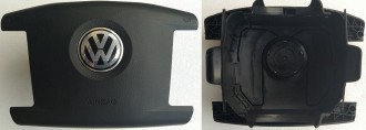 Крышка SRS airbag, накладка подушки безопасности в руль Volkswagen Touareg 2002-2010 multi