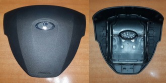 Крышка SRS airbag, накладка подушки безопасности в руль Лада, Lada Priora New, Калина