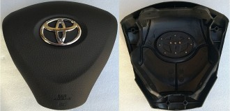 Крышка SRS airbag, накладка подушки безопасности в руль Toyota Corolla 150 мультируль