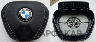 Крышка SRS airbag, накладка подушки безопасности в руль BMW X3 New кожа
