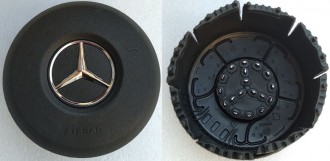 Крышка SRS airbag, накладка подушки безопасности в руль Mercedes Benz C205 круглая