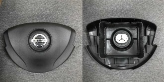 Крышка SRS airbag, накладка подушки безопасности в руль Nissan Almera G15