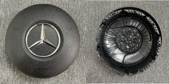 Крышка SRS airbag, накладка подушки безопасности в руль Mercedes GLC W253 круглая
